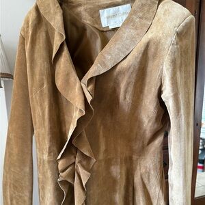 Leather suede jacket